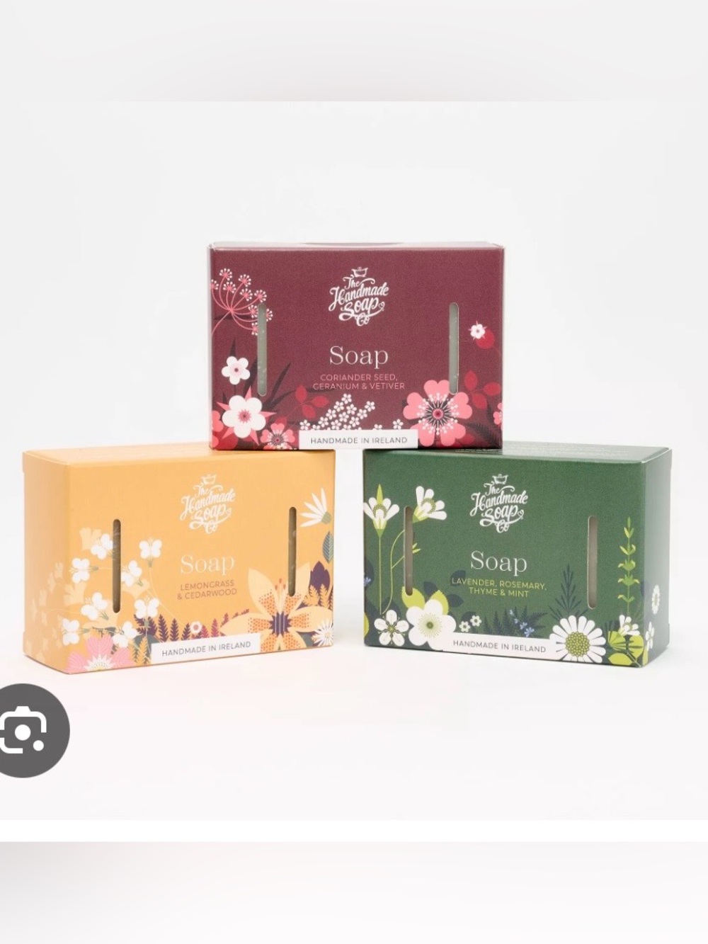 Coriander Seed, Geranium & Vetiver Soap - Berry Red